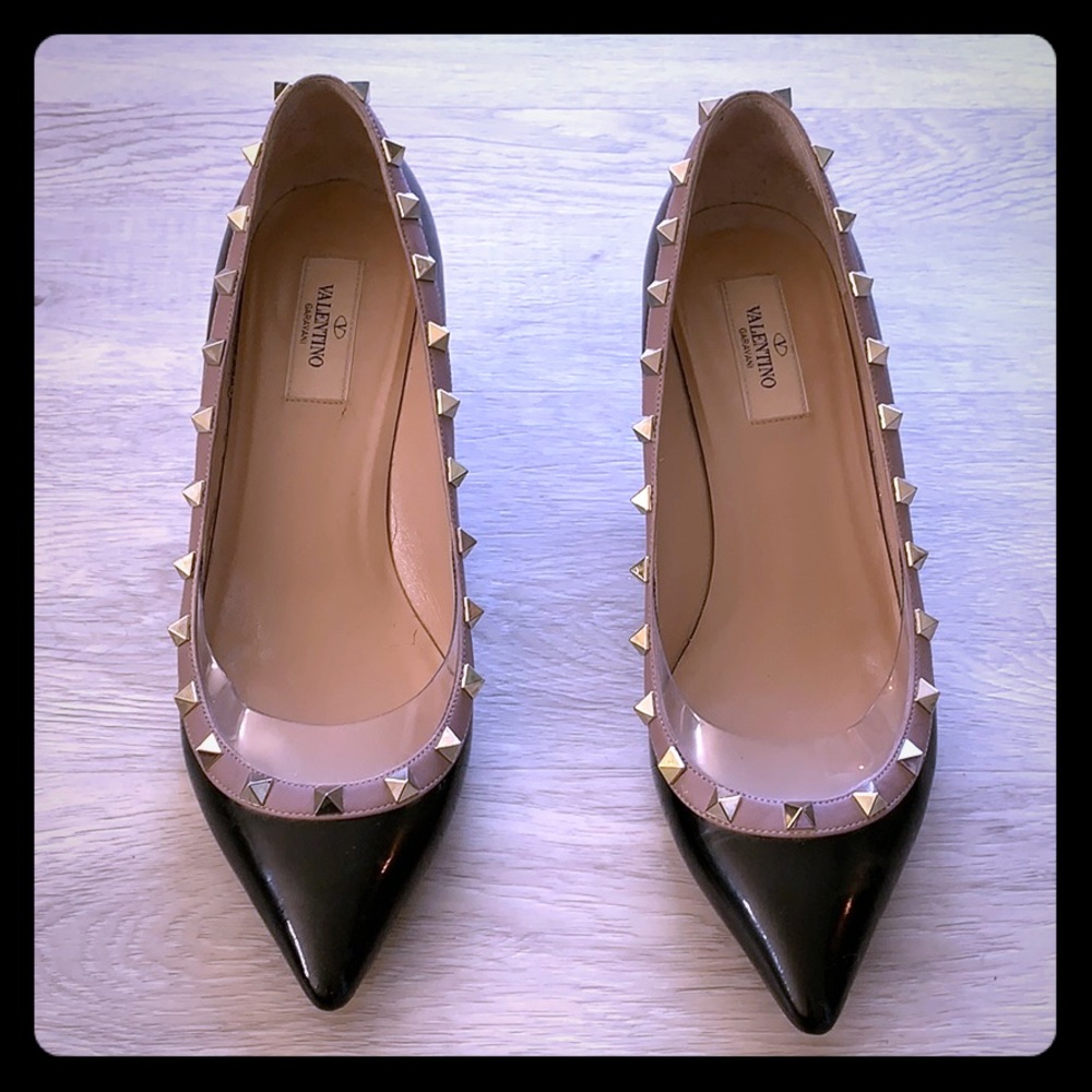 Valentino Rockstud Kitten Heels
